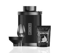 AC Infinity Refillable Carbon Filter Kit 4” with Additional Refill, Odor Removal Air Scrubber For 4" Inline Fan and Ducting, Reusable Charcoal Filter for Grow Tent Grow Room Hydroponics