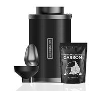 AC Infinity Refillable Carbon Filter Kit 150mm with Activated Carbon Refill | Odor Removal Air Scrubber For 15cm Inline Fan and Ducting, Reusable Charcoal Filter for Grow Tents, Grow Rooms, Hydroponics