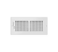 AC Infinity Register Vent Grille 100x250mm, White HVAC Vent Register Replacement, Heavy Duty Steel Air Vents for Ceiling, Wall, and Floor Registers, 4" x 10"
