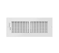 AC Infinity Register Vent Grille 4" x 12", White HVAC Vent Register Replacement, Heavy Duty Steel Air Vents for Ceiling, Wall, and Floor Registers