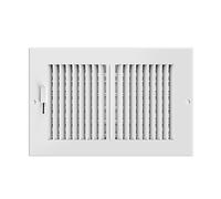 AC Infinity Register Vent Grille 150x250mm, White HVAC Vent Register Replacement, Heavy Duty Steel Air Vents for Ceiling, Wall, and Floor Registers, 6" x 10"