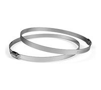 AC Infinity Stainless Steel Duct Clamps, 8-Inch (Pack of 2) for Ducting, Heating, Cooling, Exhaust, Ventilation