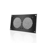 AC Infinity Ventilation Grille 5, for PC Computer AV Electronic Cabinets, Also Includes Hardware to Mount Two 80mm Fans
