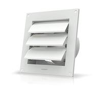 AC Infinity Wall Mount Duct Shutter, 150mm Outdoor Louver Gable Vent Hood for Home Attic Grow Tent HVAC Systems, 6-Inch