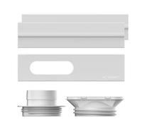 AC Infinity Window Duct Kit, Universal Vent Port for 100mm and 150mm Inline Fans, Window Vent Kit Fit HVAC Ducting, Hoses, Duct Fans, Air Conditioner, Grow Tents, Grow Rooms for 4" and 6" Inline Fans