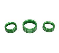 AC Knobs Air Conditioner Switch Button For Dodge For Challenger For Charger 2015 2016 2017 2018 2019 2020 2021 3pcs(Green)