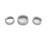 AC Knobs Air Conditioner Switch Button For Dodge For Challenger For Charger 2015 2016 2017 2018 2019 2020 2021 3pcs(Silver)