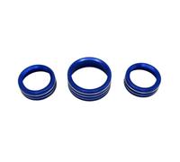 AC Knobs Air Conditioner Switch Button For Dodge For Challenger For Charger 2015 2016 2017 2018 2019 2020 2021 3pcs(Blue)