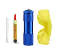 AC Leak Detector - Accurate Detection, Automotive Cooling Diagnostics, Household Appliance Inspection, Protective Illumination Assistance | 2 Piece Kit For Radiator Refrigerator Evaporator