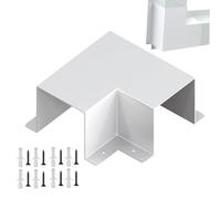 AC Line Set Cover - with Screws Decorative Sleeve - Air Conditioner Line Flat Elbow,for Split HVAC Heat Pump Duct System Split Outdoor Garage