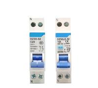 AC MCB 1P 230V 10A 16A 20A 25A 32A RCBO 1P+N Residual Current Circuit Breaker Differential Breaker Safety Switch DZ30LE-32(RCBO,32A)