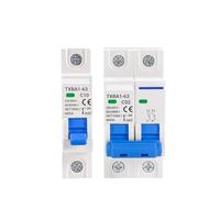 AC MCB 1P 2P 230V 400V 6KA Circuit Breaker Air Switch 6A 10A 16A 20A 32A 40A 50A 63A Overload Short NWPNLXEA(1P,10A)