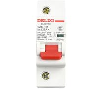 AC MCB 1P 600V 125A Mini Circuit Breaker for Photovoltaic Systems, Solar Combiner Boxes and Battery Main Switch Applications (125A)