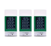 AC Meter 4IN1 DIN Rail 110V 220V 100A Voltage Current KWH