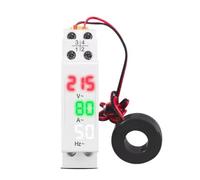 AC Meter Din Rail Single Phase AC 0-99Hz 100A voltmeter ammeter