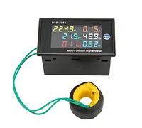 AC Meter Single Phase LCD Digital Power Monitor, Voltage Current Frequency Watt Amp Power Panel Meter with High Accuracy 1% for Home Industrial Electrical Systems (AC40-300V 0.00-110.0A)