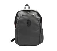 AC Milan 143461 Milan Unisex Adult Travel Backpack Bag, L, Black, Large