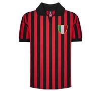 AC Milan 1963 Retro Football Shirt Red/Black XX-Large