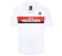 Score Draw AC Milan 1988 Away Retro Football Shirt White X-Large