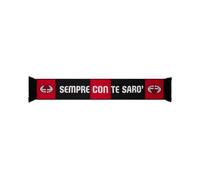 AC Milan Always With You Sarò Scarf Official Product, red/black, One Size