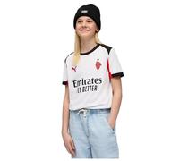 Puma Ac Milan 25/26 Replica Away Junior Short Sleeve T-shirt White 13-14 Years Kids