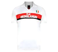 AC Milan Men's Mens Retro Score Draw 1988 Away Football Shirt in White | Size: Medium AC Milan White M