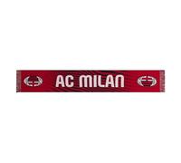 AC Milan Official Jacquard Scarf, Acrylic, One Size, Graphic