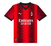 Puma AC Milan Home Junior Short Sleeve Jersey 2023/2024 Colour: Black/Red, Size: 7-8 years