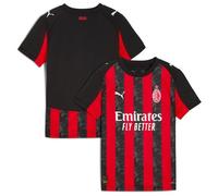 Puma AC Milan Home Junior Short Sleeve Jersey 2025/2026 Colour: Red/Black, Size: 9-10 years