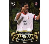 AC Milan, Serie A Paolo Maldini Hall of Fame Trading Card 2024-2025, Red and Black, Realistic, Cardboard, Single Use, Indoor, Youth, Football, Trading Card