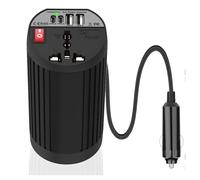 AC Modified Sine Wave Voltage Converter Car Power Inverter 200W Peak 400W 12V To 220V 110V Converter DC to AC Transformer Intelligent USB Fast Charging TypeC for Auto(220V - Universal)