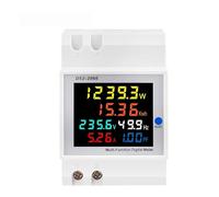 AC monitor 110V 220V 380V 100A Voltage Current Power Factor Active KWH Frequency meter VOLT AMP CZAOINCU(Built-in CT)