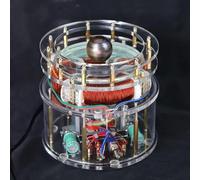 AC Motor Coil - Small Coil Rotating Magnetic Field, Acrylic Construction, Fast-Response Laboratory Model, Experimental Teaching Aids and Creative Gifts