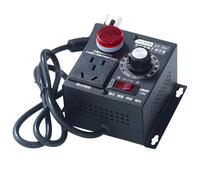 AC Motor Speed Controller 2000W, Industrial Variable Speed Control Box, Digital Display Voltage Regulator with LED Screen, Single Phase Fan Dimmer, Temperature Control