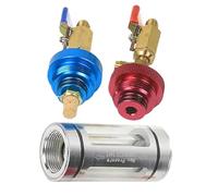 AC Oil Checker & Refrigerant Oil Analyzer Kit - Aluminum Alloy + Brass, Portable Car AC Refrigerant Analyzer Tool | Tester Tool Kit With Regulator For Impurity Filtration Daily Maintenance