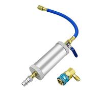AC Oil Injector Kit, R134A Oil Injector, Low Side Quick Coupler, HVAC Dye Oil Injector with 1/4" SAE Connector, for R134A R12 Refrigerant System, Repair Tools for Return Home Professionals Home Users