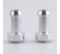AC Performance 3/8" Weld on Hose Barb Tail Nipple on Bung Weldable Tank Fitting Aluminium, Pack of 2
