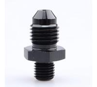 AC PERFORMANCE 4AN Male Flare to M8x1.0 Metric Fitting Aluminum Black