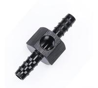 AC PERFORMANCE 5/16 Barb to 5/16" Barb with 1/8" NPT Sensor Gauge/Gage Port Hose Tube Fitting Fuel Pressure Take Off Adaptor Aluminum Black