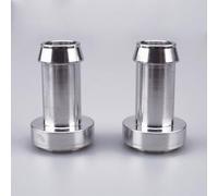 AC Performance 5/8" Weld on Hose Barb Tail Nipple on Bung Weldable Tank Fitting Aluminium, Pack of 2