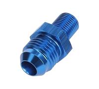AC Performance 6AN Male Flare to M10x1.0 Metric Fitting Aluminum Blue