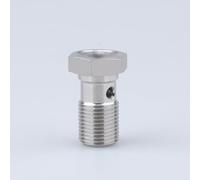 AC Performance Banjo Bolt M11 x 1.0 (20mm UHL) Stainless Steel with Copper Washers