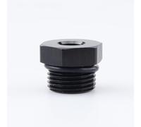 AC Performance Female 1/8" NPT to -8 ORB Male Oil Fuel Fitting Hollow Reducer Adapter Aluminum Black