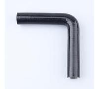 AC Performance ID 1/2" (13mm), 90 Degree Elbow Coupler, Leg Length 3.5" (90mm), 3-Ply Reinforced, Universal Automotive Pure Silicone Hose, Black