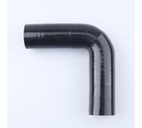 AC Performance ID 1" (25mm), 90 Degree Elbow Coupler, Leg Length 3.5" (90mm), 3-Ply Reinforced, Universal Automotive Pure Silicone Hose, Black