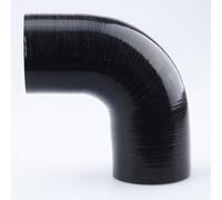 AC PERFORMANCE ID 2" (51mm) 90 Degree Elbow Coupler Universal Automotive Pure Silicone Hose Intercooler/Intake Piping, Leg Length 3.5" (90mm), Black
