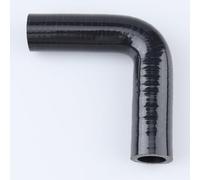 AC Performance ID 3/4" (19mm), 90 Degree Elbow Coupler, Leg Length 3.5" (90mm), 3-Ply Reinforced, Universal Automotive Pure Silicone Hose, Black