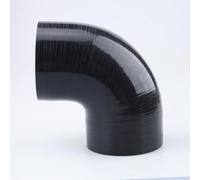 AC PERFORMANCE ID 3" (76mm) 90 Degree Elbow Coupler Universal Automotive Pure Silicone Hose Intercooler/Intake Piping, Leg Length 3.5" (90mm), Black