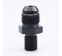 AC PERFORMANCE Male M10 x 1.0 Metric Thread to -6 an Flare Adapter Aluminum Black
