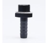 AC Performance Straight Metric Male M16x1.5 to 3/8 Hose Barb Fuel Oil Pump Inlet Fitting Adapter Aluminum with Washer